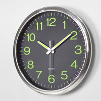 Glow in the Dark Silent Wall Clock 30cm