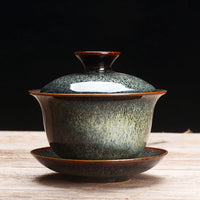 Kiln-Glazed Ceramic Gaiwan