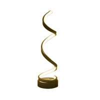 Spiral Ribbon Metal Table Lamp