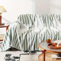 Monochrome Fern Chenille Sofa Cover