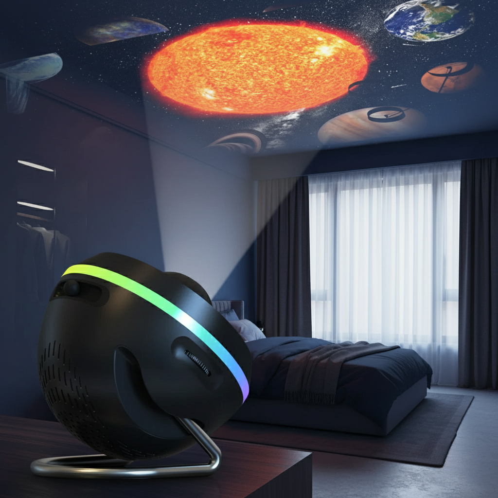 Projector in bedroom