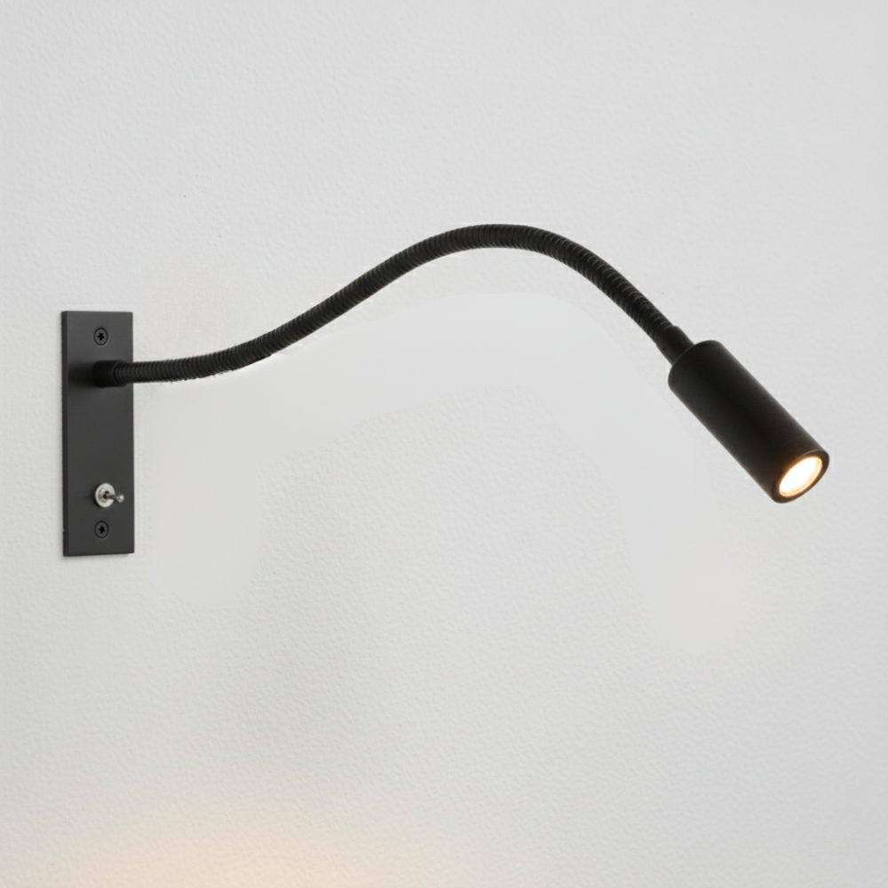 Minimalist adjustable reading wall sconce
