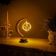Glass Battery Table Lamp 27cm