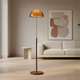 Rustina Amber Dome Floor Lamp 155cm