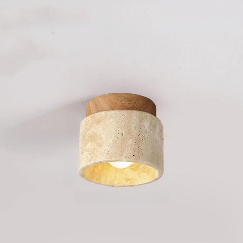 Travertine Recessed Ceiling Light 40cm