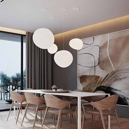 Glass Pebble Pendant Light