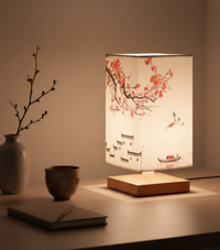 Bamboo & Fabric Table Lamp