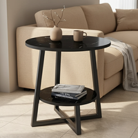 Two-Tier Metal Side Table 40cm