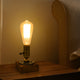 Iron and Pine Bulb Table Lamp 13cm