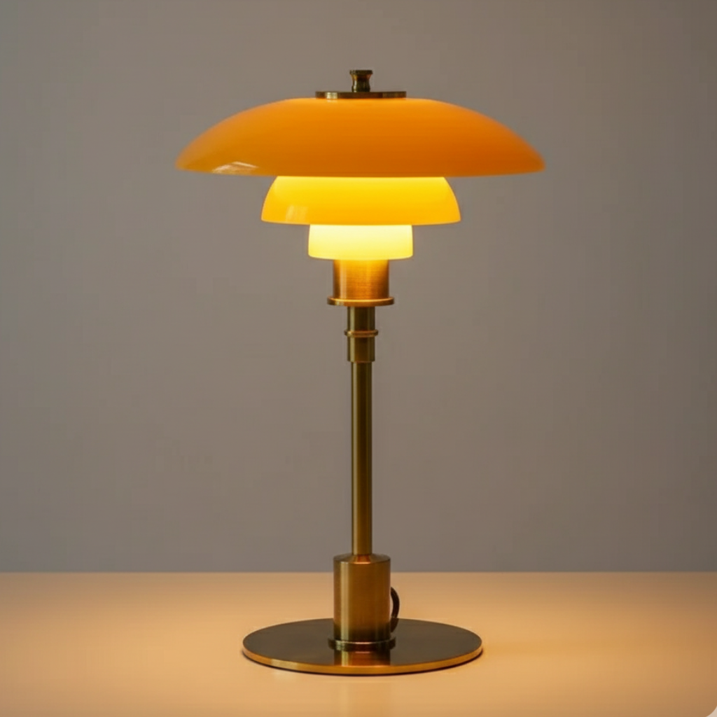 Hand-Blown Glass Table Lamp 47cm