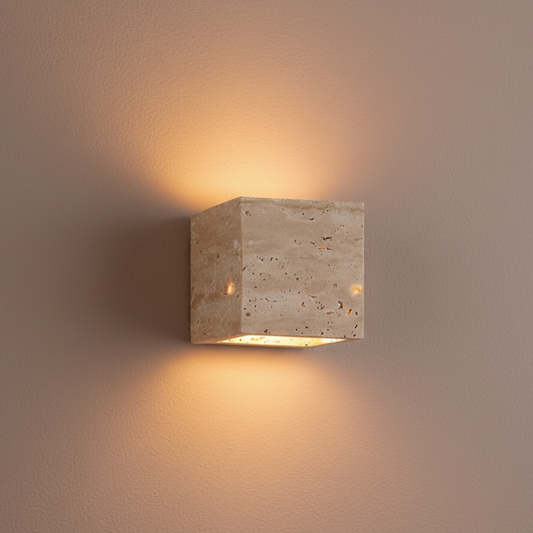 Travertine Up & Down Wall Light