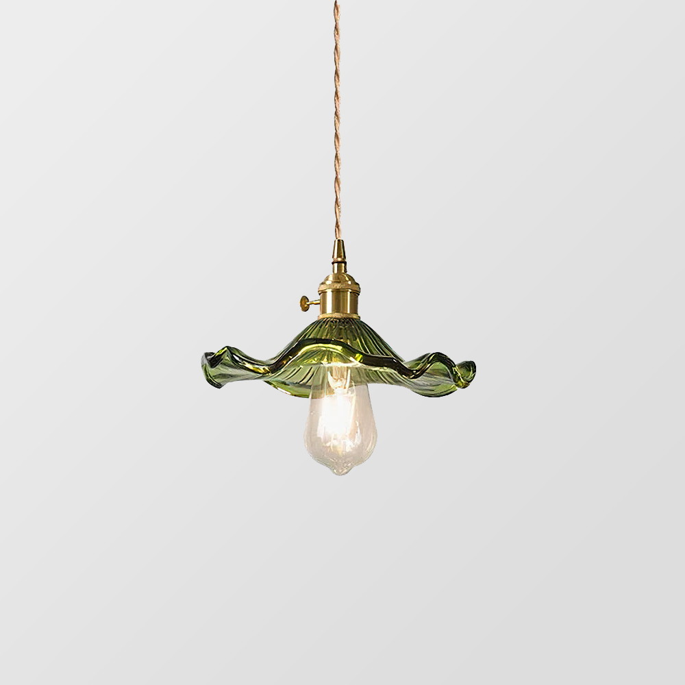Glass Flower Pendant Light 23cm