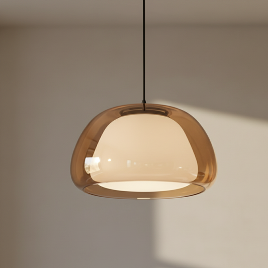 Tinted Glass Dome Pendant Light
