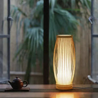 Japanese Bamboo Table Lamp