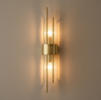 Elegant crystal LED wall sconce