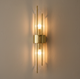 Elegant crystal LED wall sconce