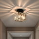 Crystal Drum Hallway Ceiling Light