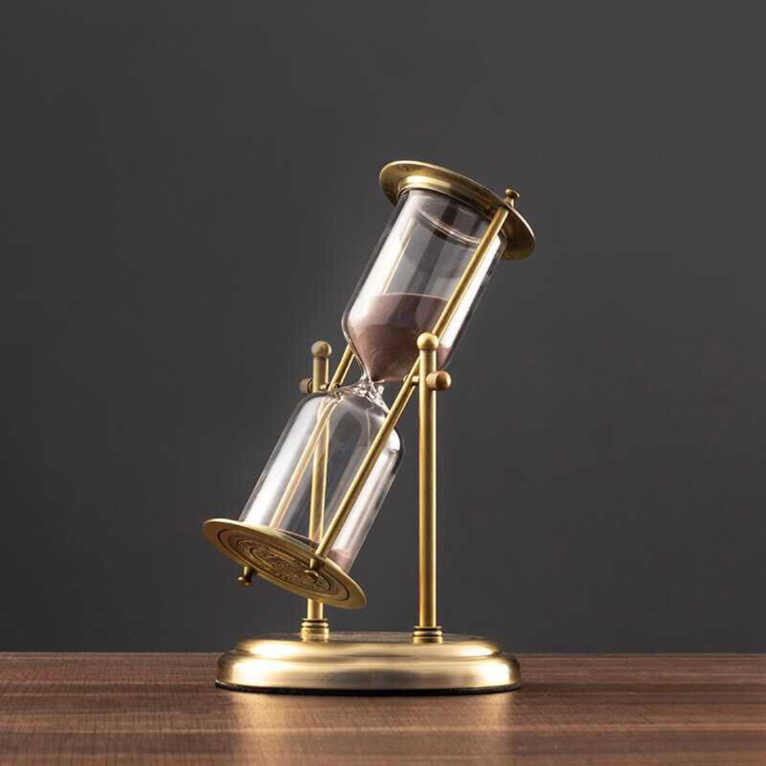 Antique Brass Hourglass