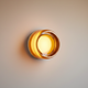 Rondel textured glass wall sconce