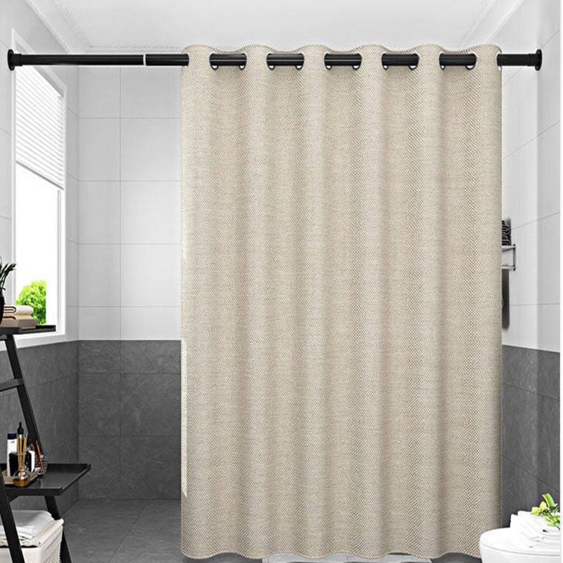 Beige Linen Effect Shower Curtain