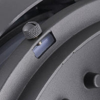 Close detail of the knurled fixing screw and cable gland on the Vardo outdoor wall light