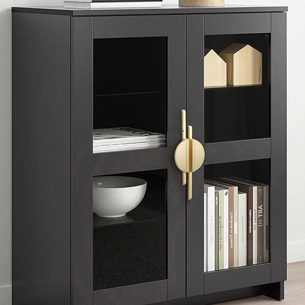 Half Moon Cabinet Handles, Pair