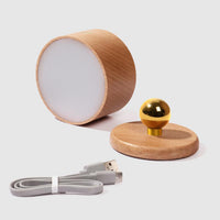 Magnetic Wood Night Light