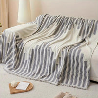 Monochrome Fern Chenille Sofa Cover