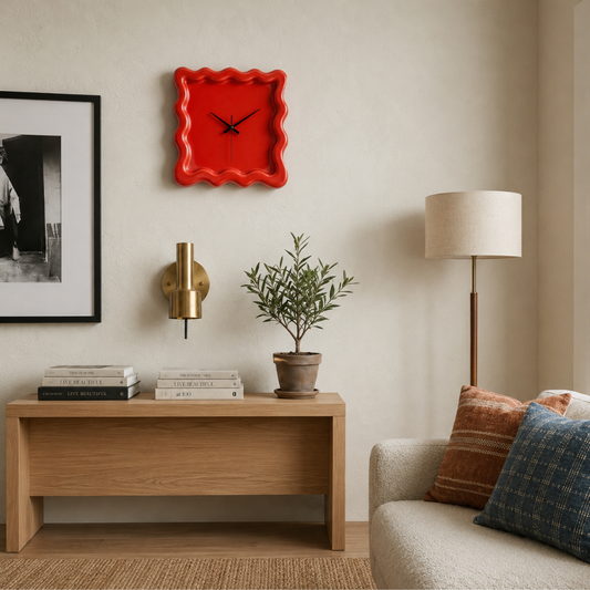 Minimalist Square Silent Wall Clock 30cm