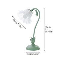 Cast Iron Flower Table Lamp 50cm