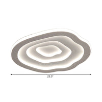 Ripple Acrylic LED Ceiling Light