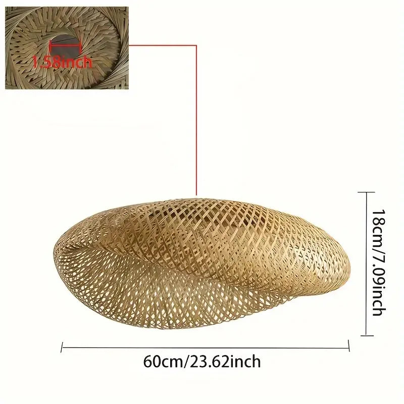 Handwoven Rattan Pendant Lampshade 60cm
