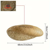 Handwoven Rattan Pendant Lampshade 60cm