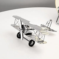Vintage Metal Aeroplane Ornament 21cm