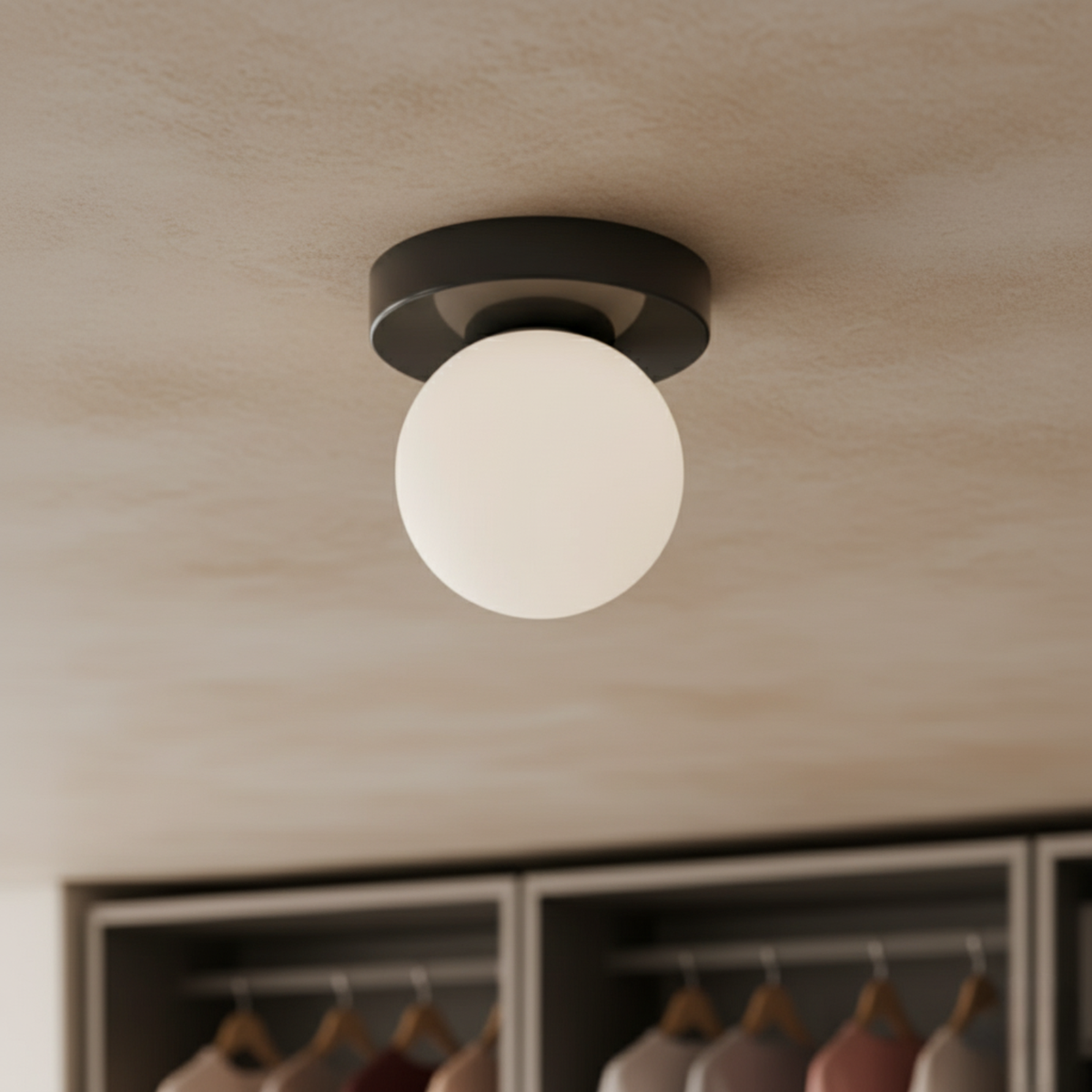 Frosted Globe Wall & Ceiling Light
