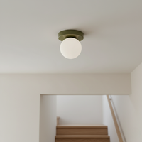 Frosted Globe Wall & Ceiling Light