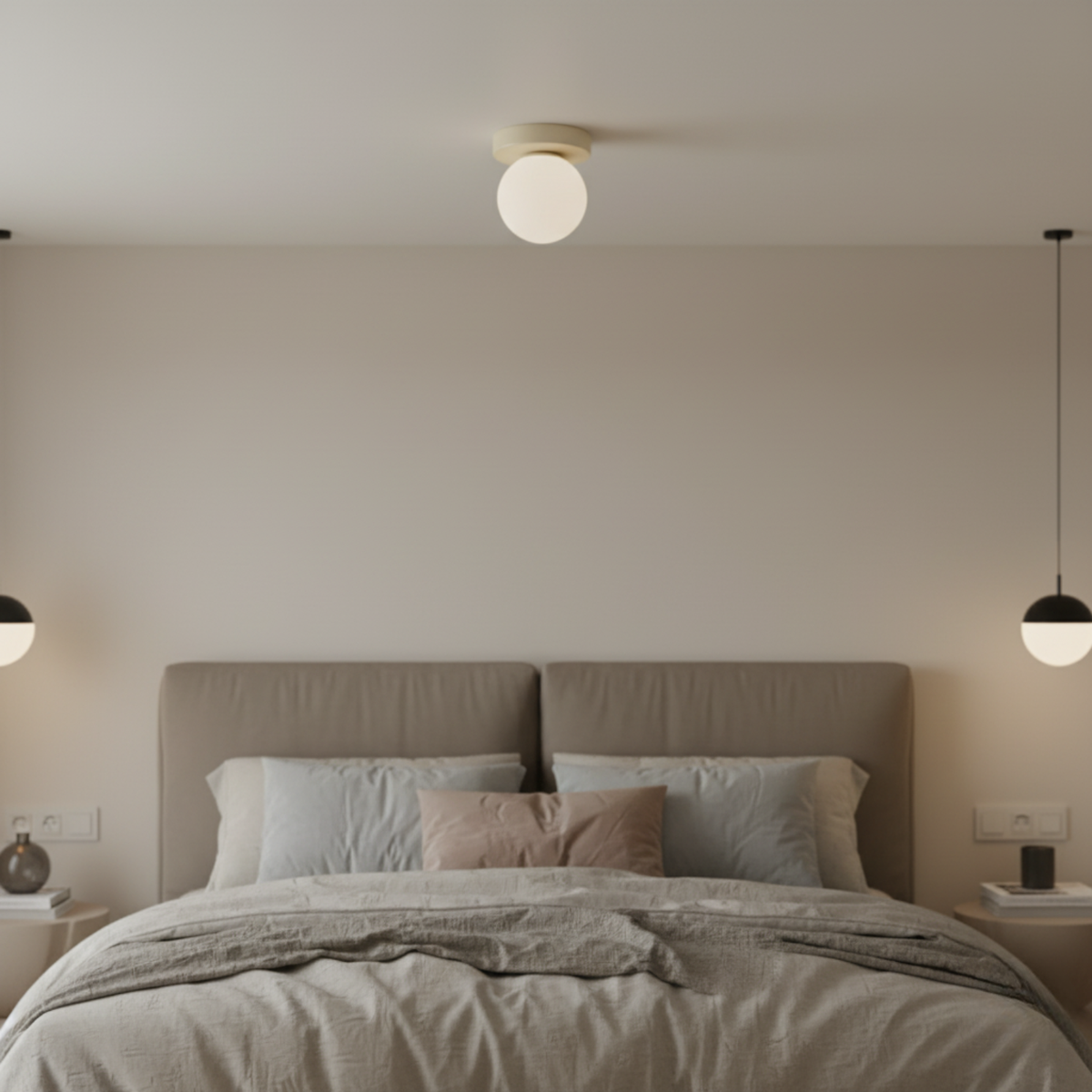 Frosted Globe Wall & Ceiling Light