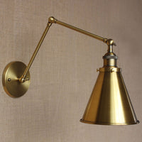 Cone Shade Iron Wall Light 25cm
