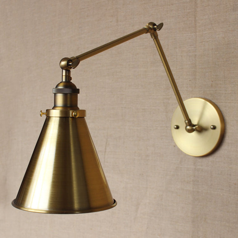 Cone Shade Iron Wall Light 25cm