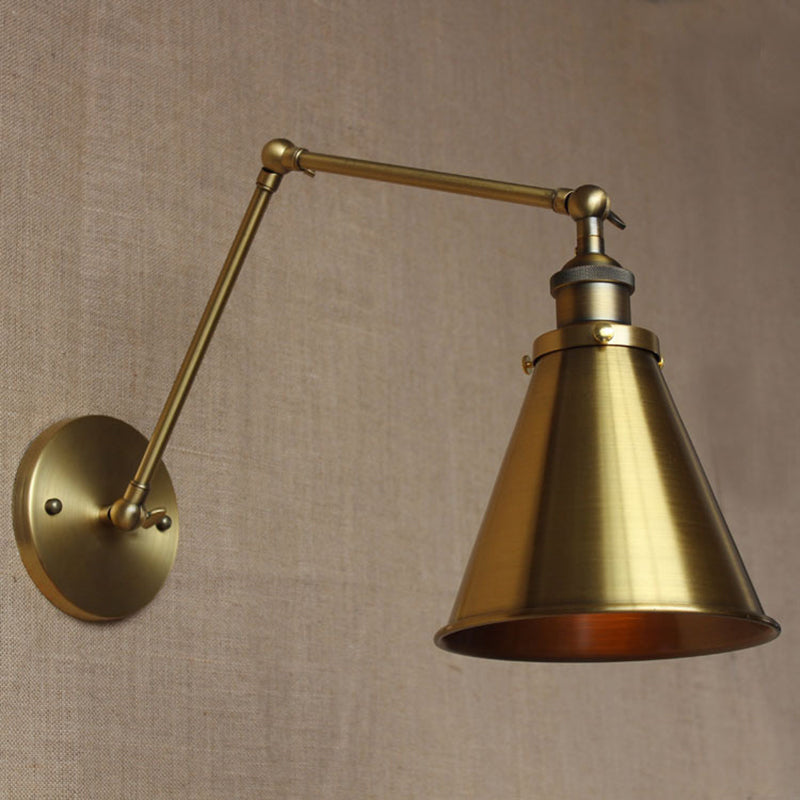 Cone Shade Iron Wall Light 25cm