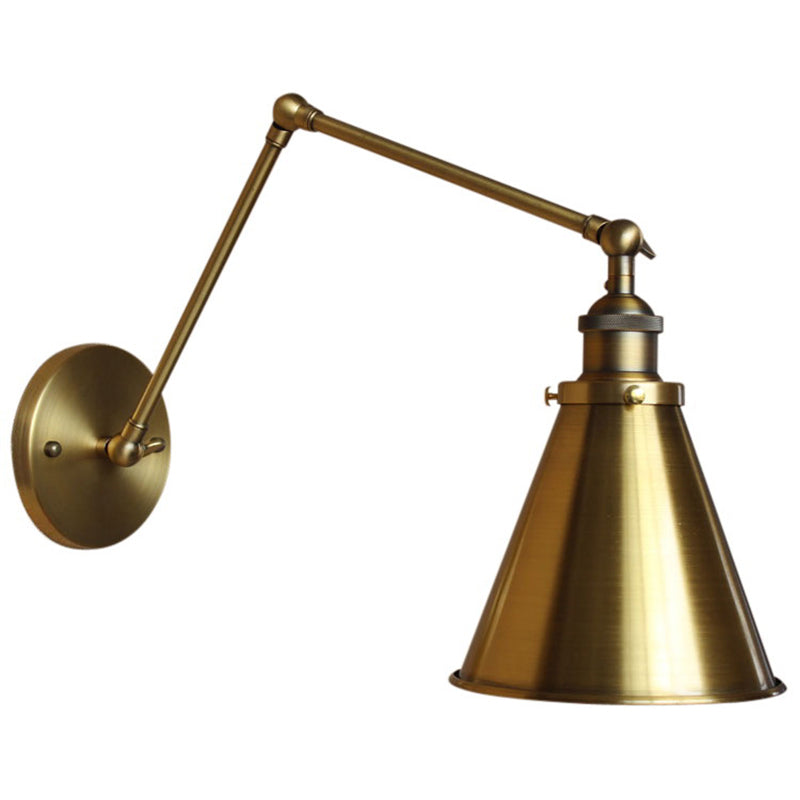 Cone Shade Iron Wall Light 25cm