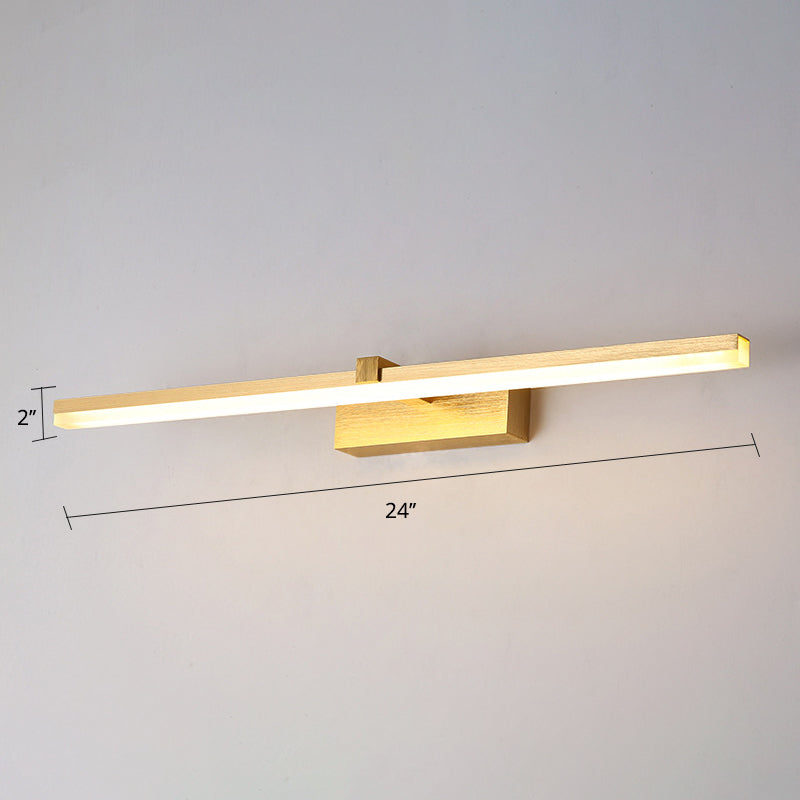 Brass Finish LED Mirror Light 41cm
