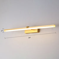 Brass Finish LED Mirror Light 41cm