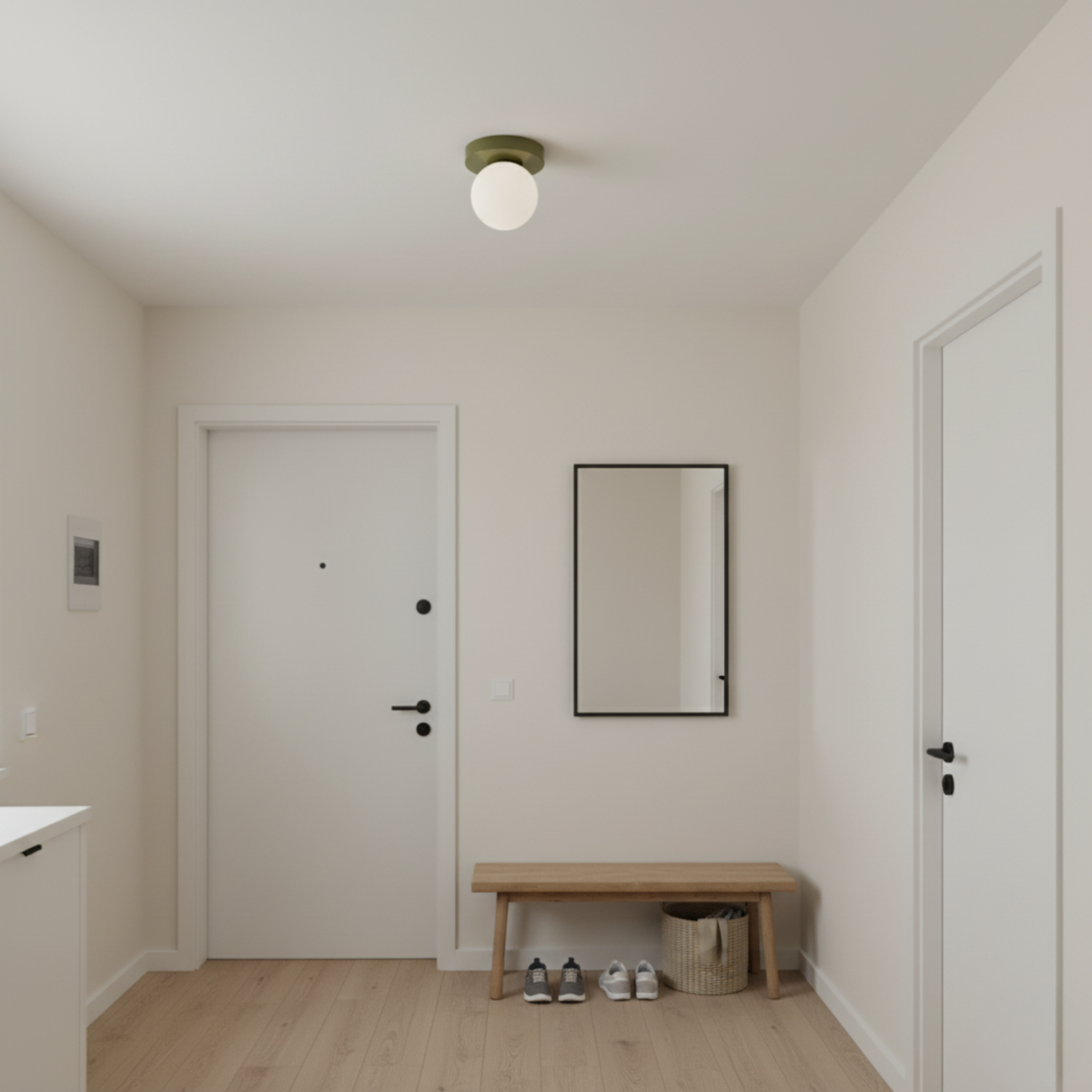 Frosted Globe Wall & Ceiling Light