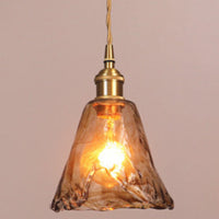 Amber Crystal Ceiling Light