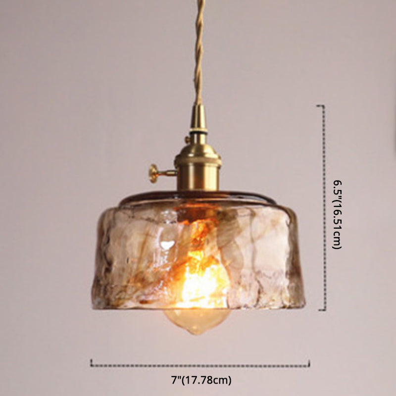 Amber Crystal Ceiling Light
