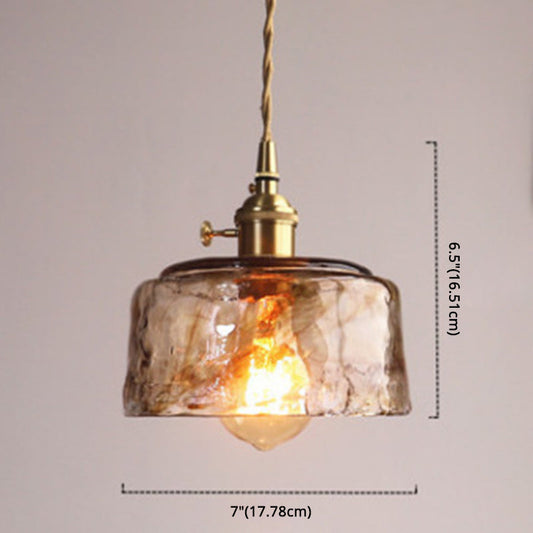 Amber Crystal Ceiling Light