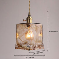 Amber Crystal Ceiling Light