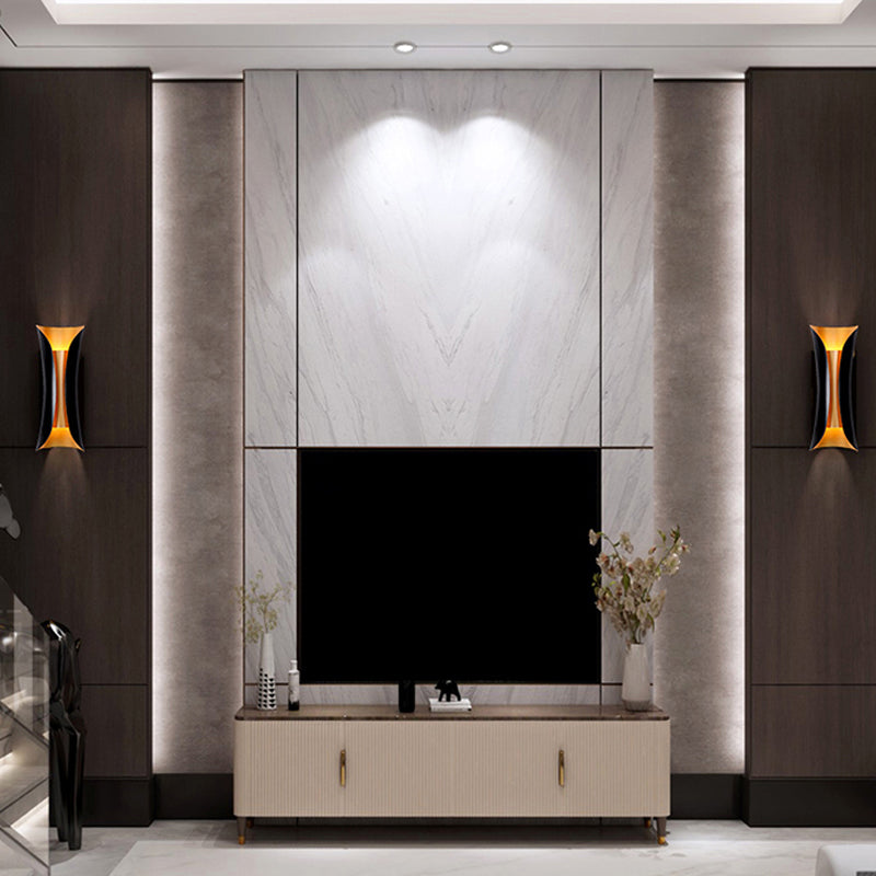 Curled Metal Twin Wall Sconce