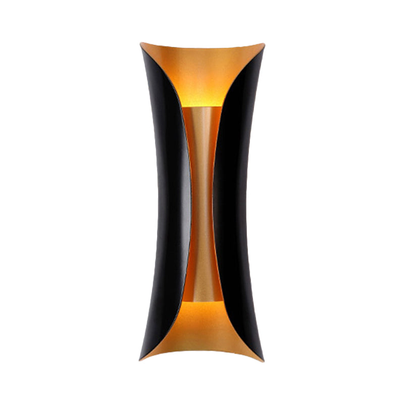 Curled Metal Twin Wall Sconce